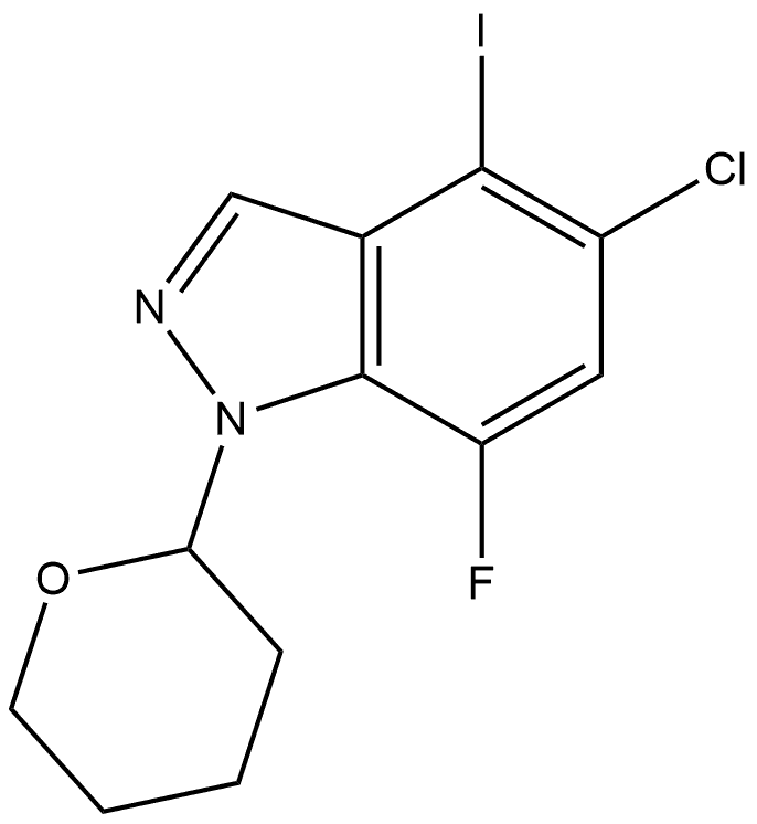 2780337-29-1 5-氯-7-氟-4-碘-1-(四氢2H-吡喃-2-基)-1H-吲唑