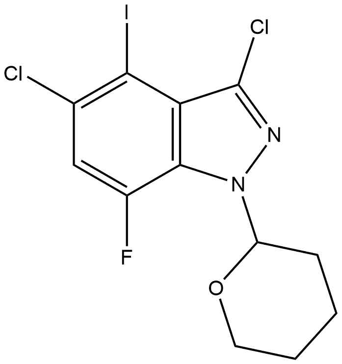 2780337-32-6 3,5-二氯-7-氟-4-碘-1-(四氢2H-吡喃-2-基)-1H-吲唑