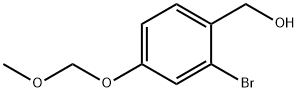 Benzenemethanol, 2-bromo-4-(methoxymethoxy)- Struktur