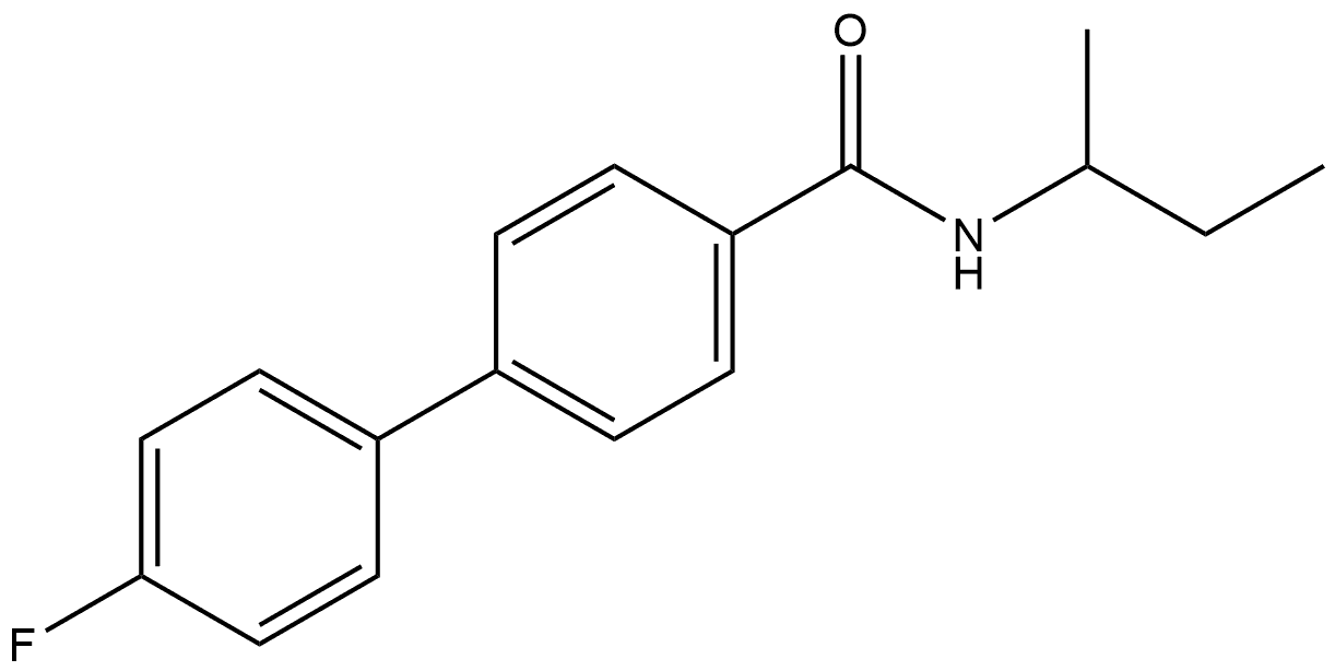 4'-Fluoro-N-(1-methylpropyl)[1,1'-biphenyl]-4-carboxamide,2781538-81-4,结构式