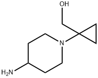 Cyclopropanemethanol, 1-(4-amino-1-piperidinyl)- Structure