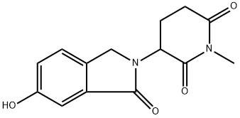 3-(6-Hydroxy-1-oxoisoindolin-2-yl)-1-methylpiperidine-2,6-dione Structure