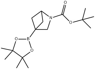 2-Azabicyclo[2.1.1]hexane-2-carboxylic acid, 4-(4,4,5,5-tetramethyl-1,3,2-dioxaborolan-2-yl)-, 1,1-dimethylethyl ester,2784646-78-0,结构式