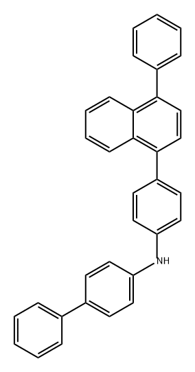 [1,1'-Biphenyl]-4-amine, N-[4-(4-phenyl-1-naphthalenyl)phenyl]- Structure