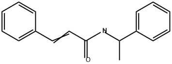 2-Propenamide, 3-phenyl-N-(1-phenylethyl)- Structure