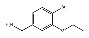 Benzenemethanamine, 4-bromo-3-ethoxy- Struktur