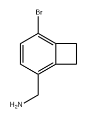 Bicyclo[4.2.0]octa-1,3,5-triene-2-methanamine, 5-bromo- Struktur