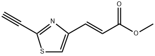 2-Propenoic acid, 3-(2-ethynyl-4-thiazolyl)-, methyl ester, (2E)- Structure