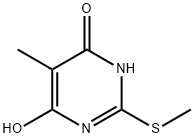 4(3H)-Pyrimidinone, 6-hydroxy-5-methyl-2-(methylthio)- Structure