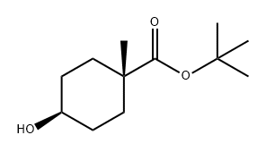 TRANS-4-羟基-1-甲基环己烷羧酸叔丁酯, 2787517-12-6, 结构式