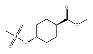 反式-4-((甲基磺酰基)氧基)环己烷-1-羧酸甲酯,2787521-93-9,结构式