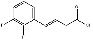 3-Butenoic acid, 4-(2,3-difluorophenyl)-, (3E)- Structure