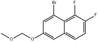 Naphthalene, 8-bromo-1,2-difluoro-6-(methoxymethoxy)- Structure