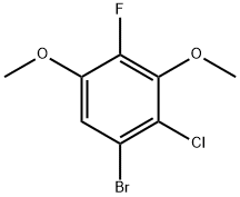 Benzene, 1-bromo-2-chloro-4-fluoro-3,5-dimethoxy- Structure