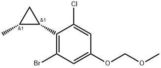 Benzene, 1-bromo-3-chloro-5-(methoxymethoxy)-2-[(1R,2S)-2-methylcyclopropyl]-, rel- Structure