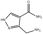 1H-Pyrazole-4-carboxamide, 3-(aminomethyl)- Structure