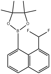 1,3,2-Dioxaborolane, 2-[8-(difluoromethyl)-1-naphthalenyl]-4,4,5,5-tetramethyl- Struktur