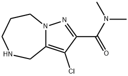 4H-Pyrazolo[1,5-a][1,4]diazepine-2-carboxamide, 3-chloro-5,6,7,8-tetrahydro-N,N-dimethyl- Structure