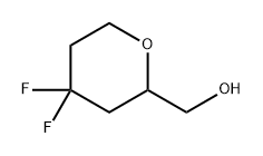 (4,4-二氟四氢-2H-吡喃-2-基)甲醇,2791312-35-9,结构式