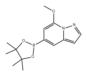 Pyrazolo[1,5-a]pyridine, 7-methoxy-5-(4,4,5,5-tetramethyl-1,3,2-dioxaborolan-2-yl)- Struktur