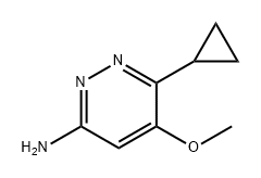 6-环丙基-5-甲氧基哒嗪-3-胺, 2791329-66-1, 结构式