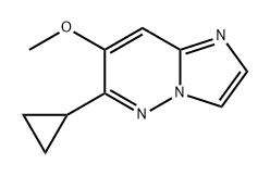 6-环丙基-7-甲氧基咪唑并[1,2-B]哒嗪 结构式