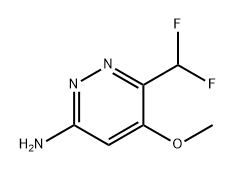 3-Pyridazinamine, 6-(difluoromethyl)-5-methoxy- Struktur