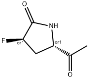 REL-(3R,5S)-5-乙酰基-3-氟吡咯烷-2-酮,2792143-47-4,结构式