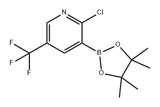 2-氯-3-(4,4,5,5-四甲基-1,3,2-二氧硼杂环戊烷-2-基)-5-(三氟甲基)吡啶,2792143-50-9,结构式