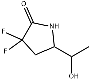3,3-Difluoro-5-(1-hydroxyethyl)pyrrolidin-2-one Struktur