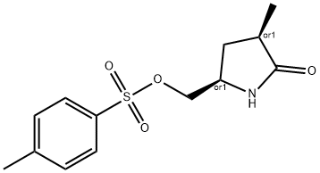 rel-(3R,5R)-3-Methyl-5-[[[(4-methylphenyl)sulfonyl]oxy]methyl]-2-pyrrolidinone Structure