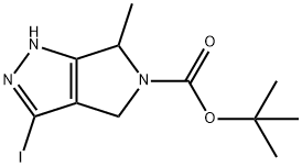 1,1-Dimethylethyl 4,6-dihydro-3-iodo-6-methylpyrrolo[3,4-c]pyrazole-5(1H)-carboxylate|4,6-二氢-3-碘-6-甲基吡咯并[3,4-C]吡唑-5(1H)-羧酸1,1-二甲基乙酯