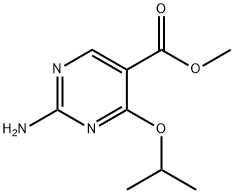 5-Pyrimidinecarboxylic acid, 2-amino-4-(1-methylethoxy)-, methyl ester Struktur