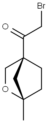 Ethanone, 2-bromo-1-[(1S,4S)-1-methyl-2-oxabicyclo[2.2.1]hept-4-yl]- Structure