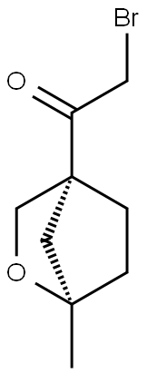 Ethanone, 2-bromo-1-[(1R,4R)-1-methyl-2-oxabicyclo[2.2.1]hept-4-yl]- Struktur