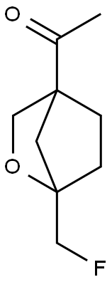 Ethanone, 1-[1-(fluoromethyl)-2-oxabicyclo[2.2.1]hept-4-yl]- Struktur