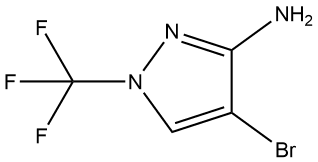 4-Bromo-1-(trifluoromethyl)-1H-pyrazol-3-amine Struktur