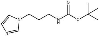 Carbamic acid, N-[3-(1H-imidazol-1-yl)propyl]-, 1,1-dimethylethyl ester Structure