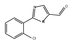 1H-Imidazole-5-carboxaldehyde, 2-(2-chlorophenyl)- 结构式