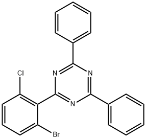 1,3,5-Triazine, 2-(2-bromo-6-chlorophenyl)-4,6-diphenyl- Structure