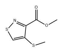 3-Isothiazolecarboxylic acid, 4-(methylthio)-, methyl ester Struktur