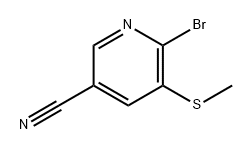 6-溴-5-(甲硫基)烟腈, 2794197-61-6, 结构式