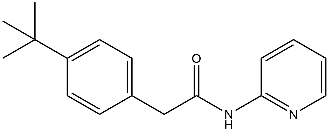 4-(1,1-Dimethylethyl)-N-2-pyridinylbenzeneacetamide Structure