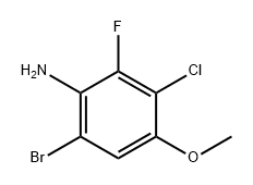 Benzenamine, 6-bromo-3-chloro-2-fluoro-4-methoxy- Struktur