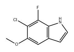 1H-Indole, 6-chloro-7-fluoro-5-methoxy-|6-氯-7-氟-5-甲氧基-1H-吲哚