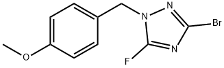 1H-1,2,4-Triazole, 3-bromo-5-fluoro-1-[(4-methoxyphenyl)methyl]- Struktur