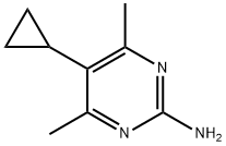 2-Pyrimidinamine, 5-cyclopropyl-4,6-dimethyl- Structure