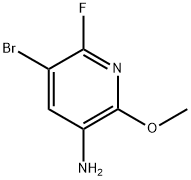 3-Pyridinamine, 5-bromo-6-fluoro-2-methoxy- Structure