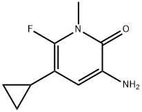 3-氨基-5-环丙基-6-氟-1-甲基吡啶-2(1H)-酮 结构式
