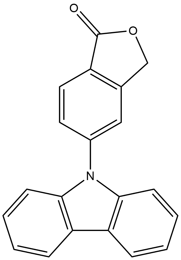 5-(9H-Carbazol-9-yl)-1(3H)-isobenzofuranone 结构式